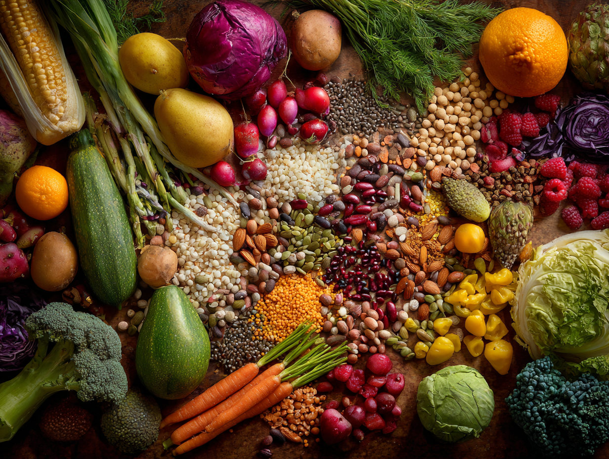 Збалансований раціон з різноманітними продуктами